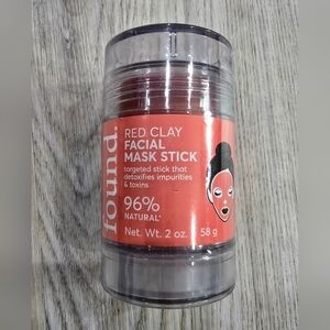 Found Red Clay Facial Mask Stick, 2 oz New Sealed